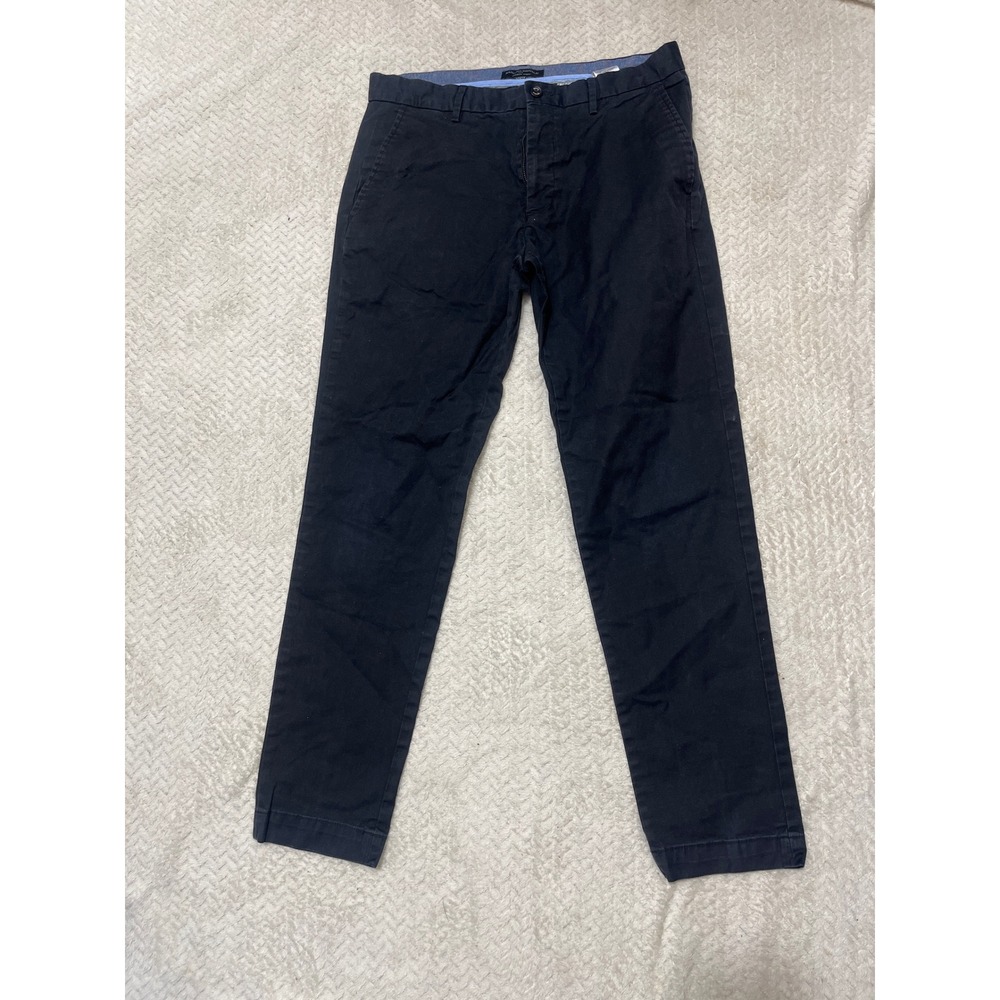 Banana Republic Mason Chino Mens 32x32 Navy Blue Athletic Tapered Stretch Pants